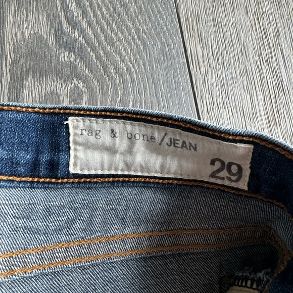 Rag & Bone Skinny Distressed Patched Flannel Jean Size 29 - Picture 6 of 10